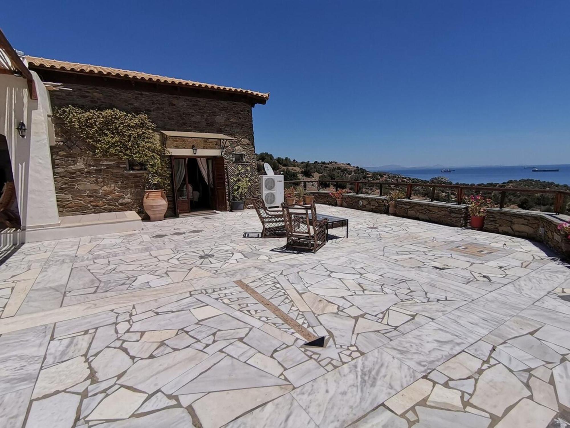 Saronic Citadel Seaside Villa Đảo Đảo Salamis Ngoại thất bức ảnh