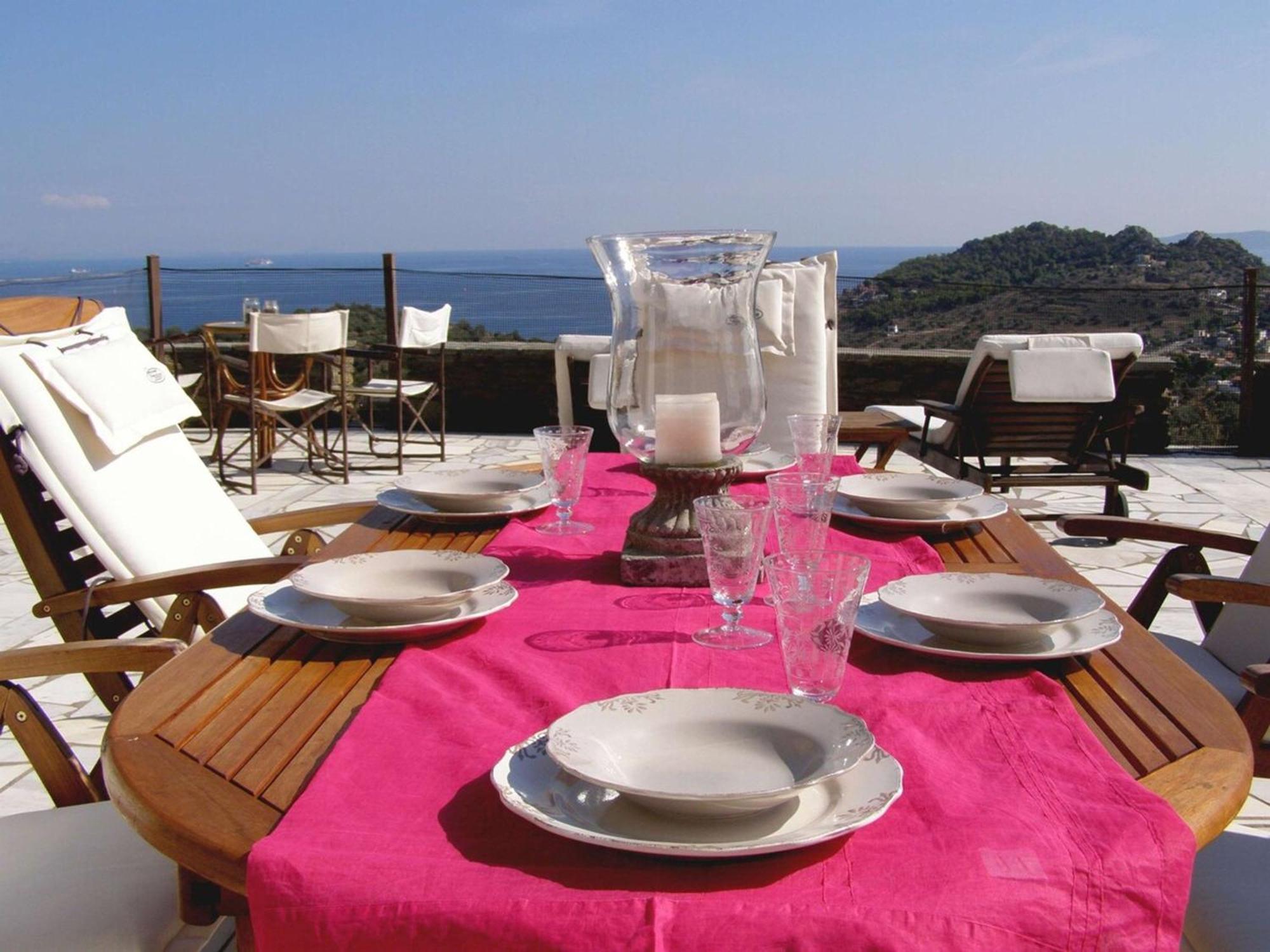 Saronic Citadel Seaside Villa Đảo Đảo Salamis Ngoại thất bức ảnh